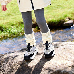 EBMINI TORQUE kids hiking sneakers shown during outdoor everyday wear