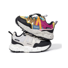 EBMINI TORQUE kids hiking sneakers in Black and Orange