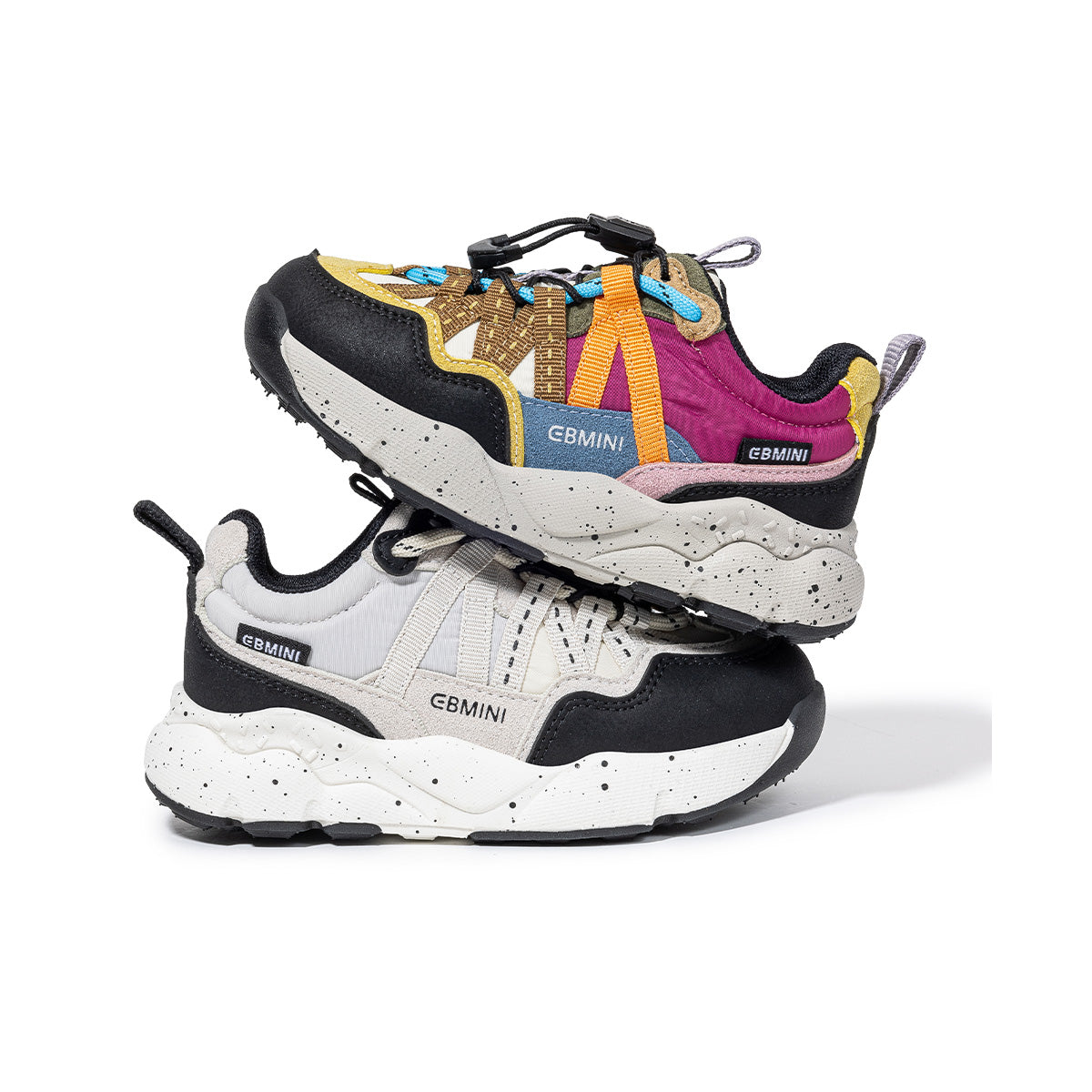 EBMINI TORQUE kids hiking sneakers in Black and Orange