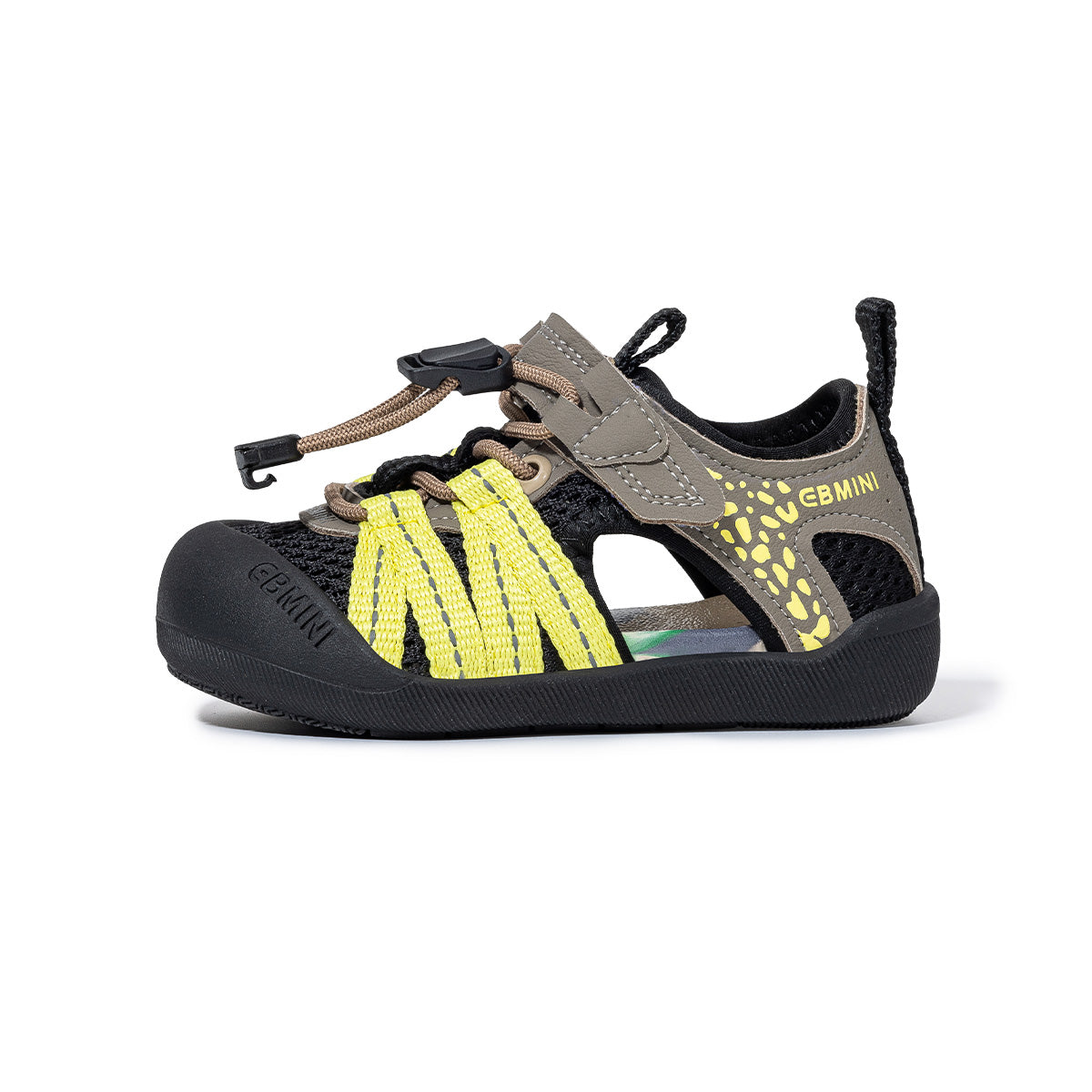 EBMINI TRAIL toddler sandals with a wide toe box shown from above