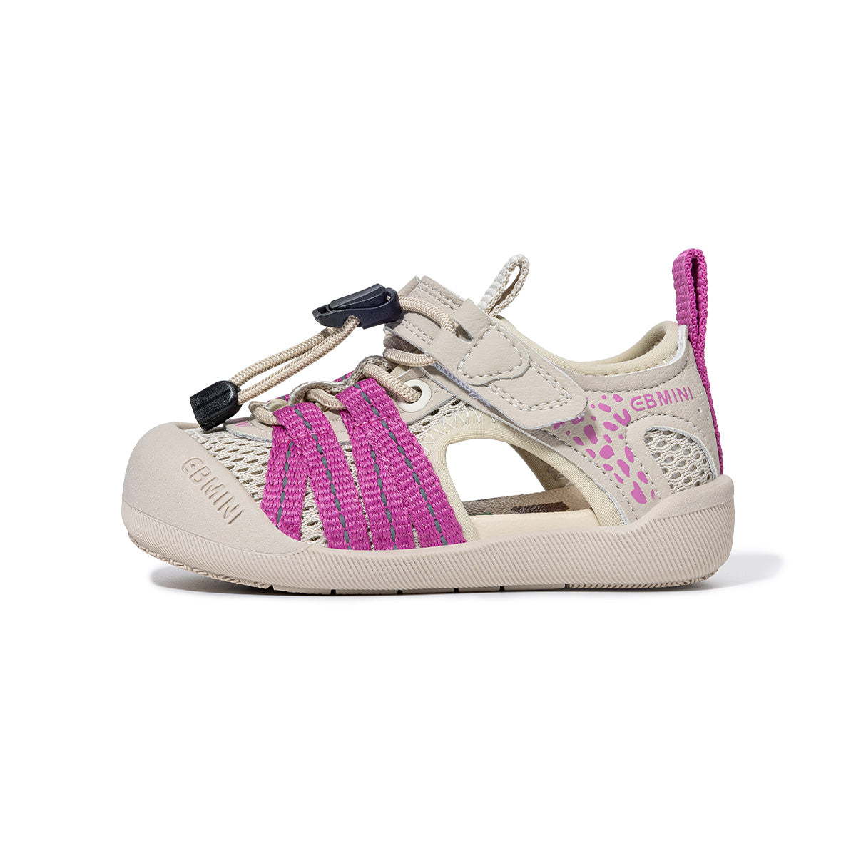 EBMINI TRAIL closed-toe toddler sandals with front toe coverage