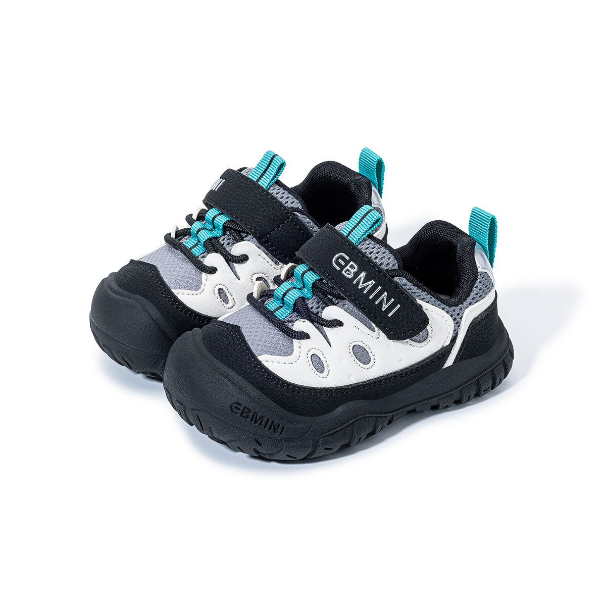 EBMINI TRAILBLAZE wide-fit toddler hiking sneakers in a colorblock design