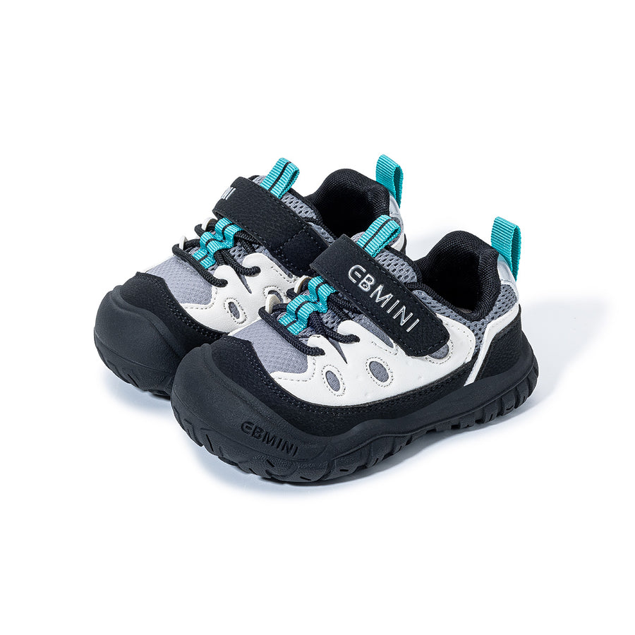 EBMINI TRAILBLAZE wide-fit toddler hiking sneakers in a colorblock design