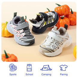 EBMINI TRAX chunky toddler sneakers in Brown Gray and Beige