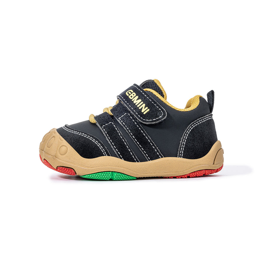 EBMINI TREAD dual-strap toddler sneakers front-angle view
