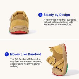 EBMINI TREAD toddler sneaker heel construction detail