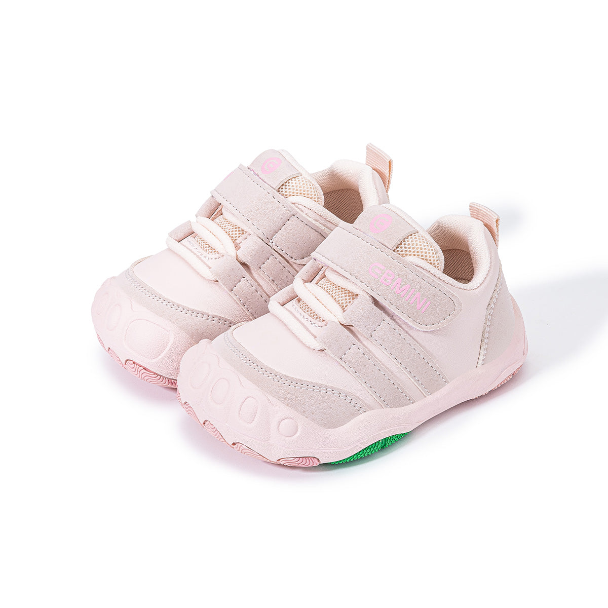 EBMINI TREAD dual-strap toddler sneakers on-foot styling