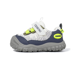EBMINI TREAD unisex toddler trail sneakers shown during playground play