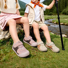EBMINI TREK breathable synthetic leather and textile upper detail
