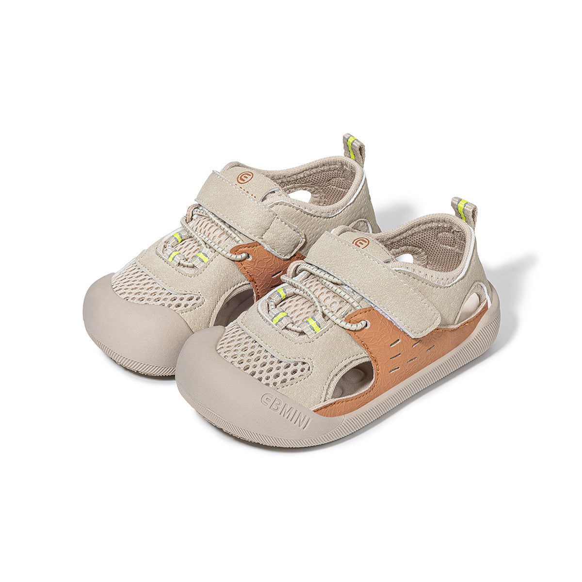 EBMINI TREK wide-fit outdoor toddler sandals in a colorblock design