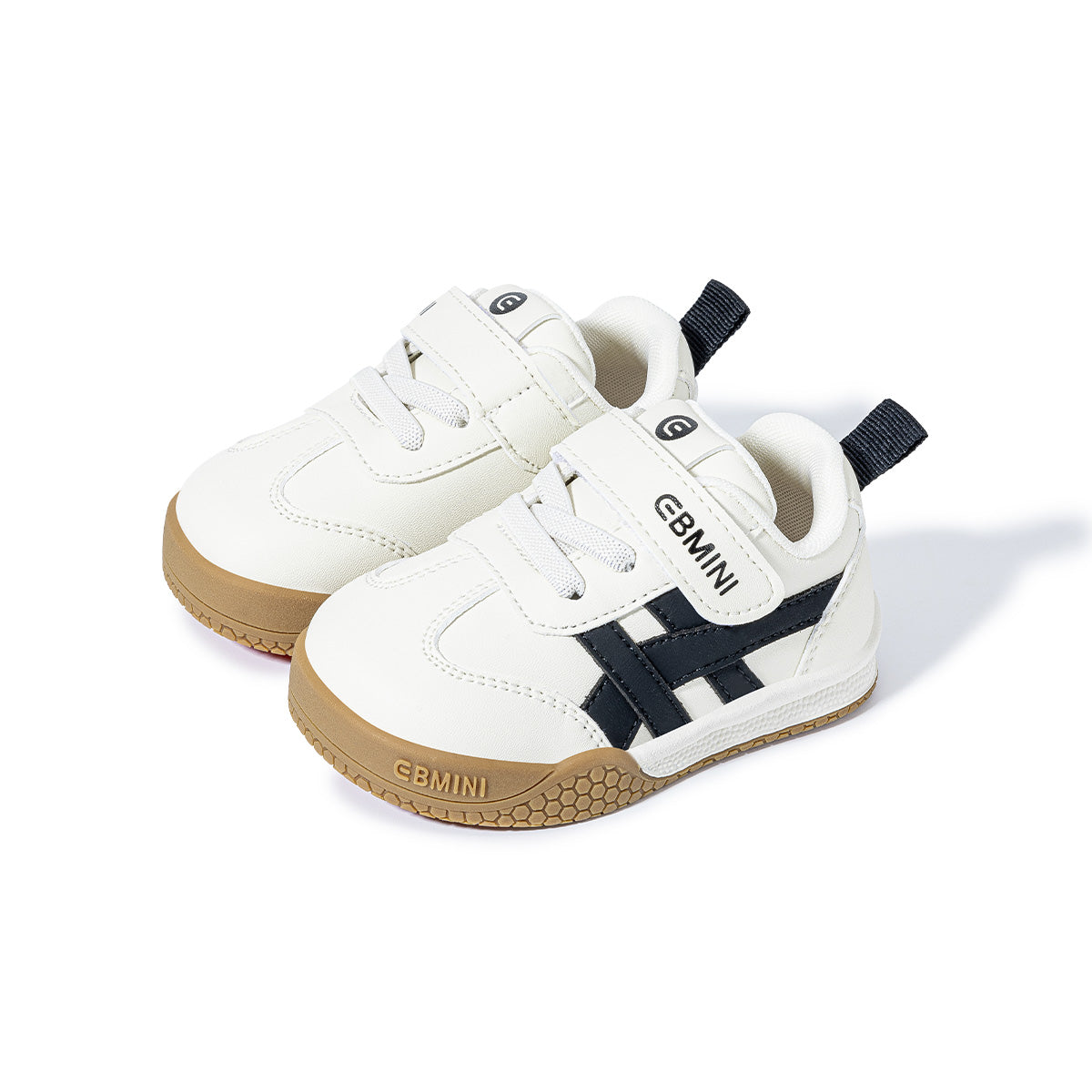 EBMINI TWIN wide-fit retro toddler sneakers with double-stripe side detail