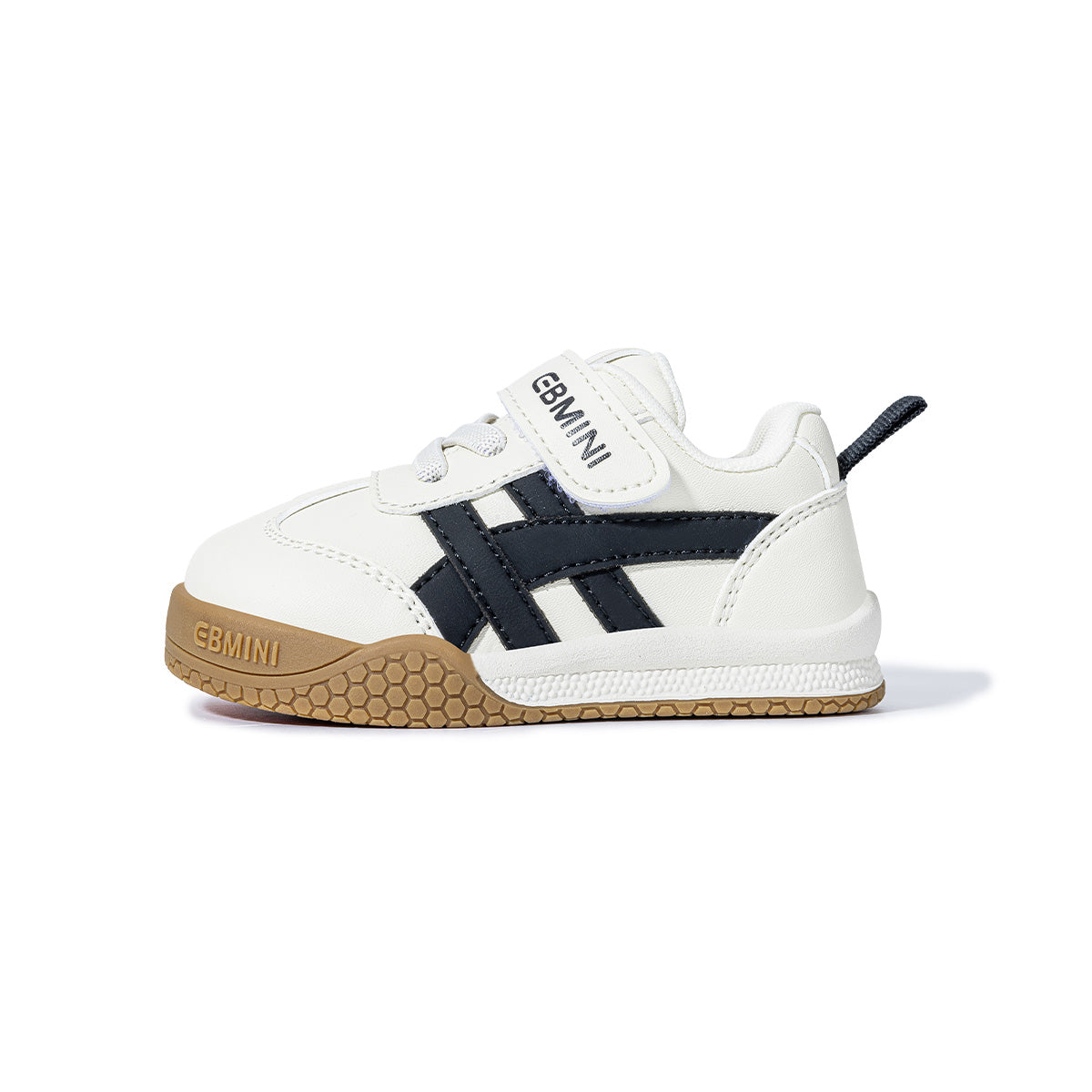 EBMINI TWIN retro toddler sneakers shown from a second angle