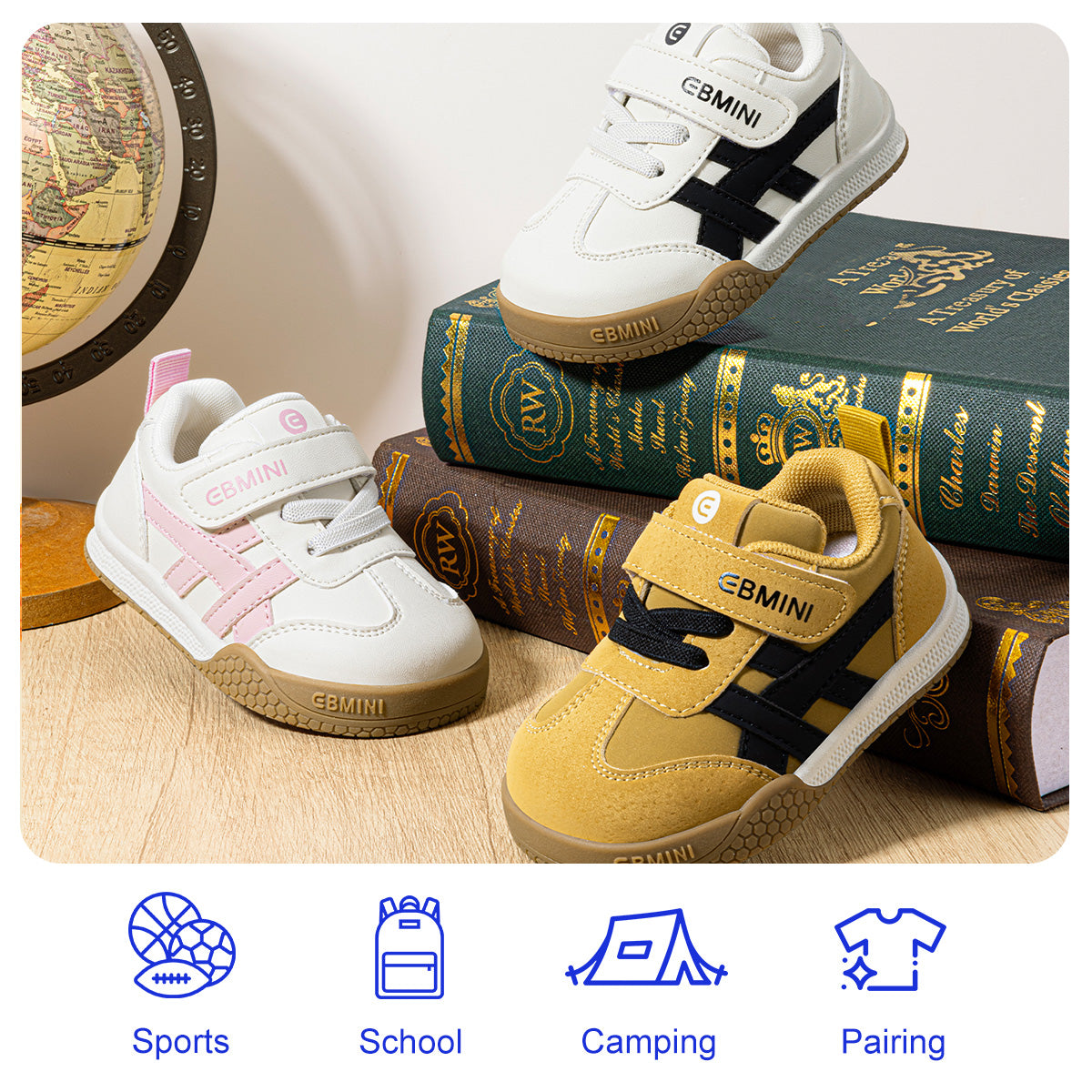EBMINI TWIN toddler sneaker honeycomb-pattern rubber outsole detail
