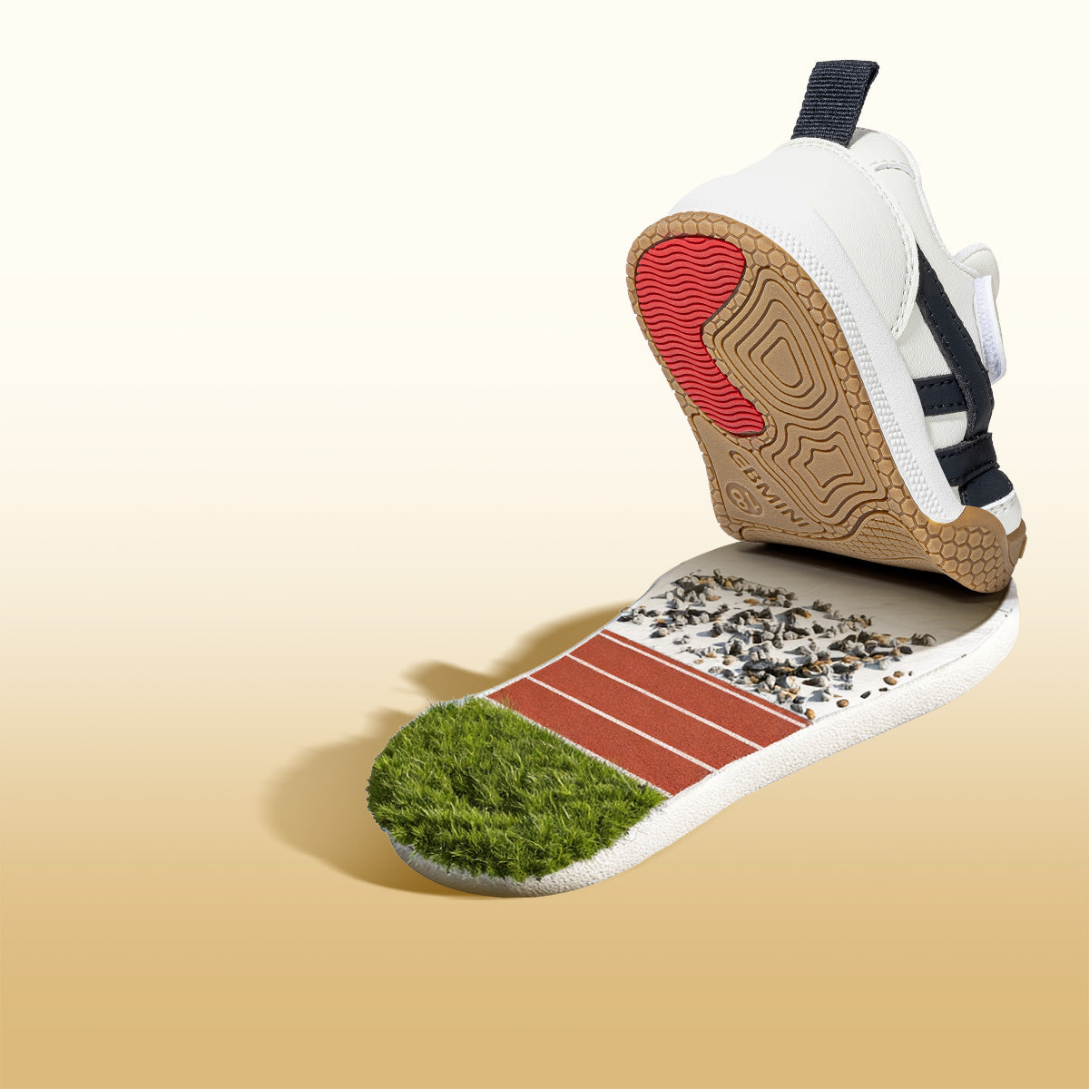 EBMINI TWIN toddler sneaker padded ankle collar detail
