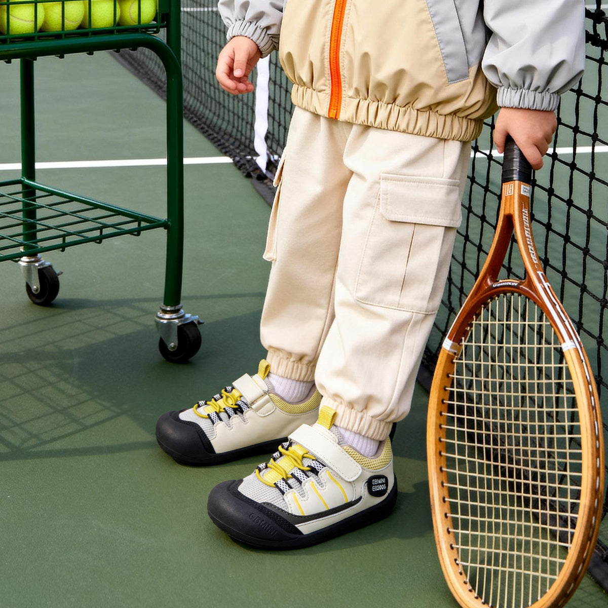 EBMINI VANGUARD kids sneakers with an adjustable hook-and-loop closure