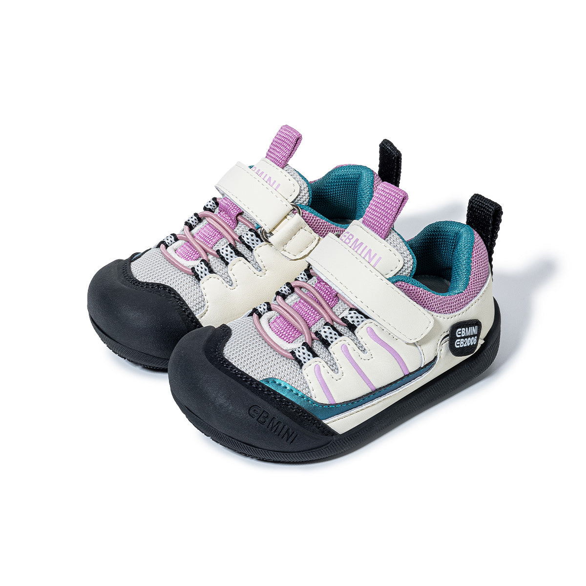 EBMINI VANGUARD wide-fit outdoor kids sneakers with bold color-block styling