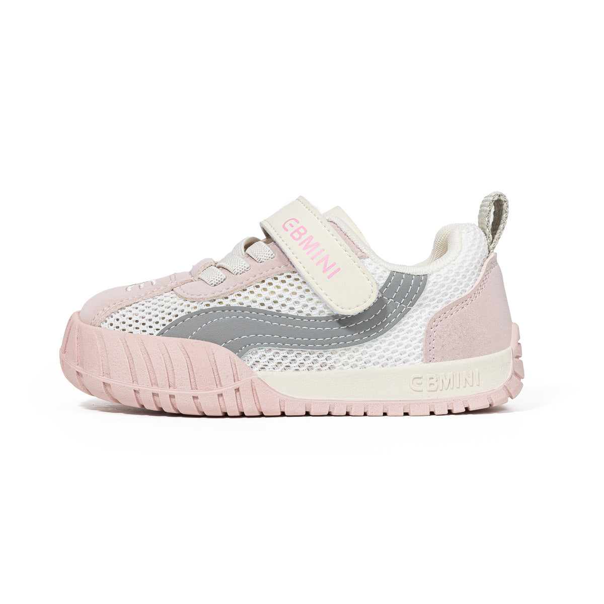 EBMINI VAPOR toddler sneakers with a wide toe box shown from the front