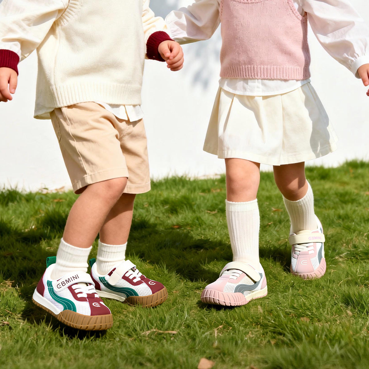 EBMINI VAPOR breathable mesh and synthetic leather toddler sneakers
