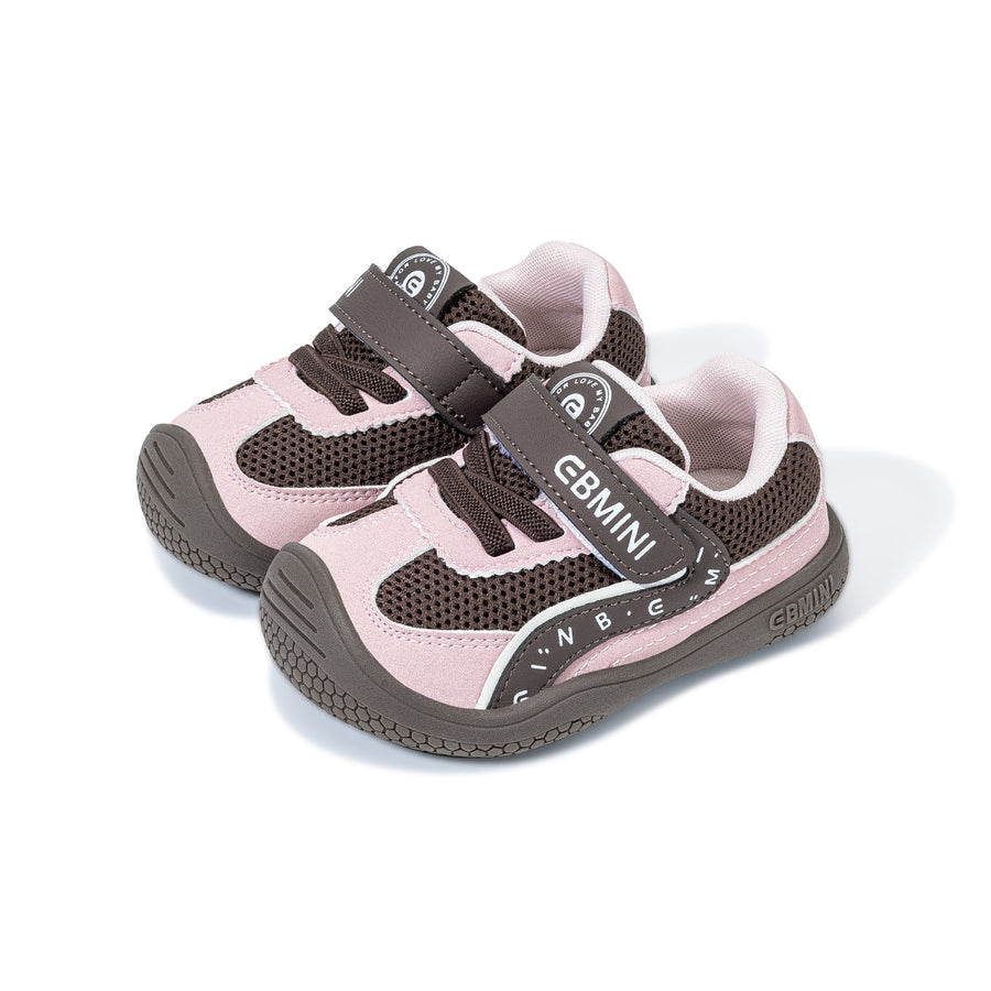 EBMINI VARSITY wide-fit campus toddler sneakers in a two-tone pair view