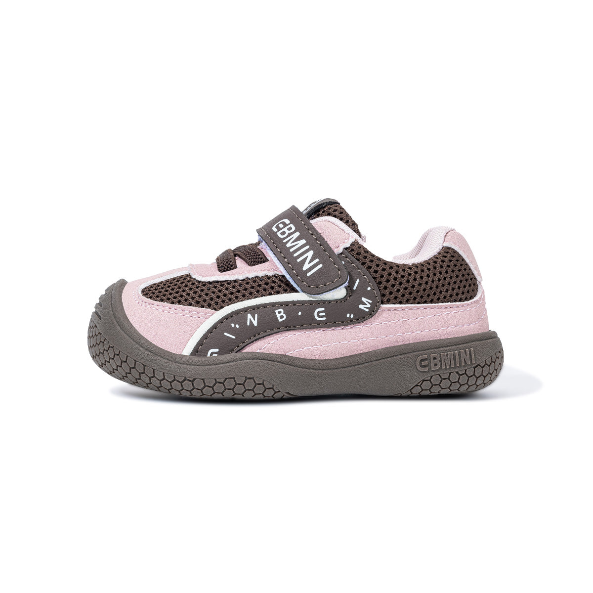 EBMINI VARSITY wide-fit toddler sneakers shown from the side