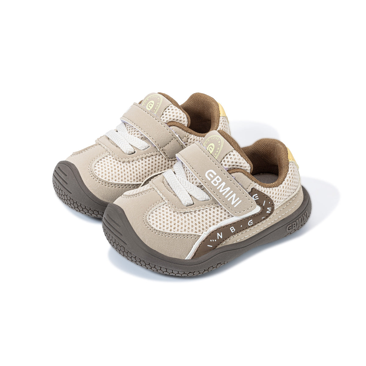 EBMINI VARSITY easy-on toddler sneaker hook-and-loop strap detail