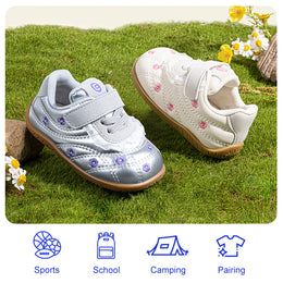 EBMINI VEIL embroidered toddler sneakers for family outings and celebrations