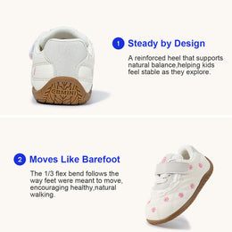EBMINI VEIL closed-toe toddler sneakers shown during everyday wear