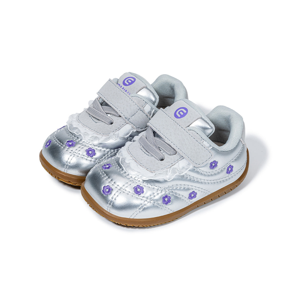 EBMINI VEIL floral embroidered toddler sneakers for daily outings