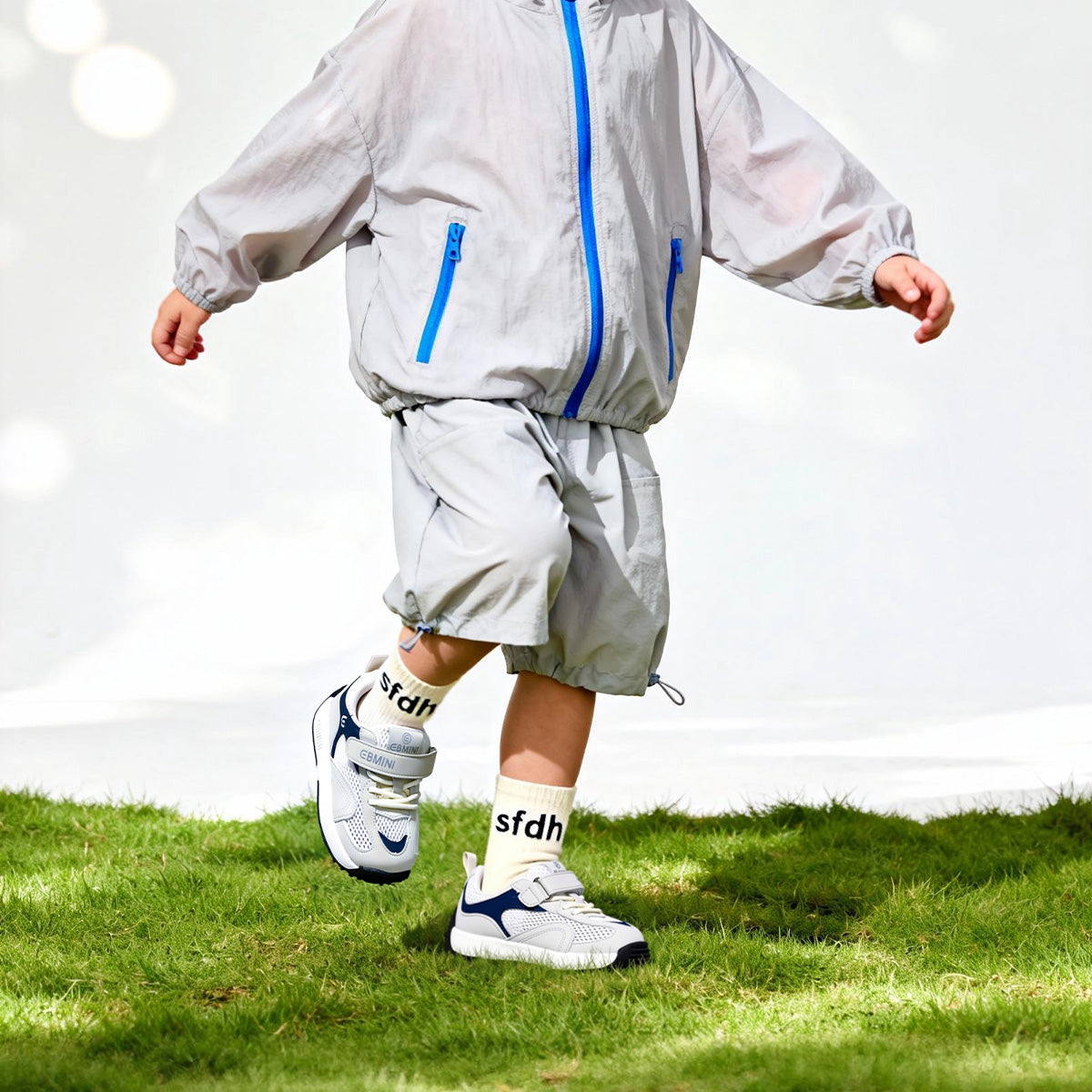 EBMINI VELO breathable mesh toddler sneakers in a retro low-top design