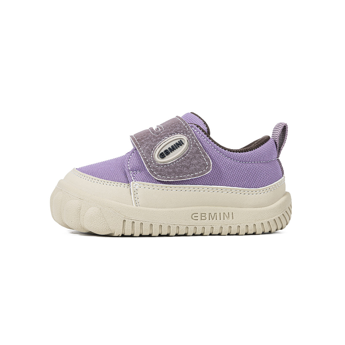 EBMINI VIOLET canvas toddler walking shoes shown from the front