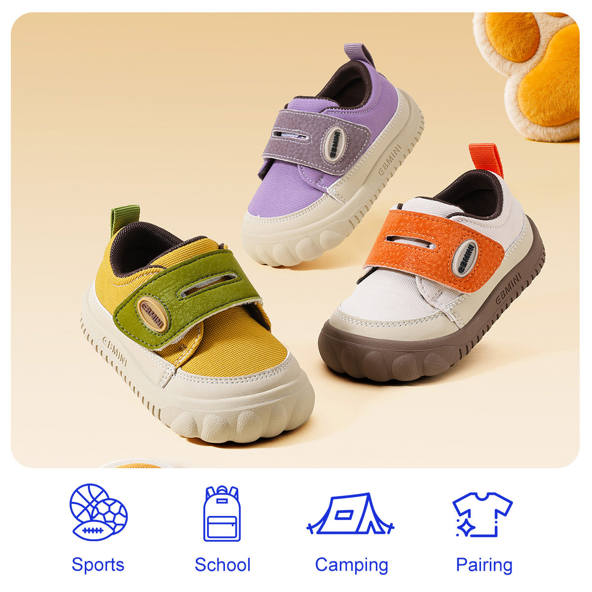EBMINI VIOLET toddler walking shoe wide toe box detail