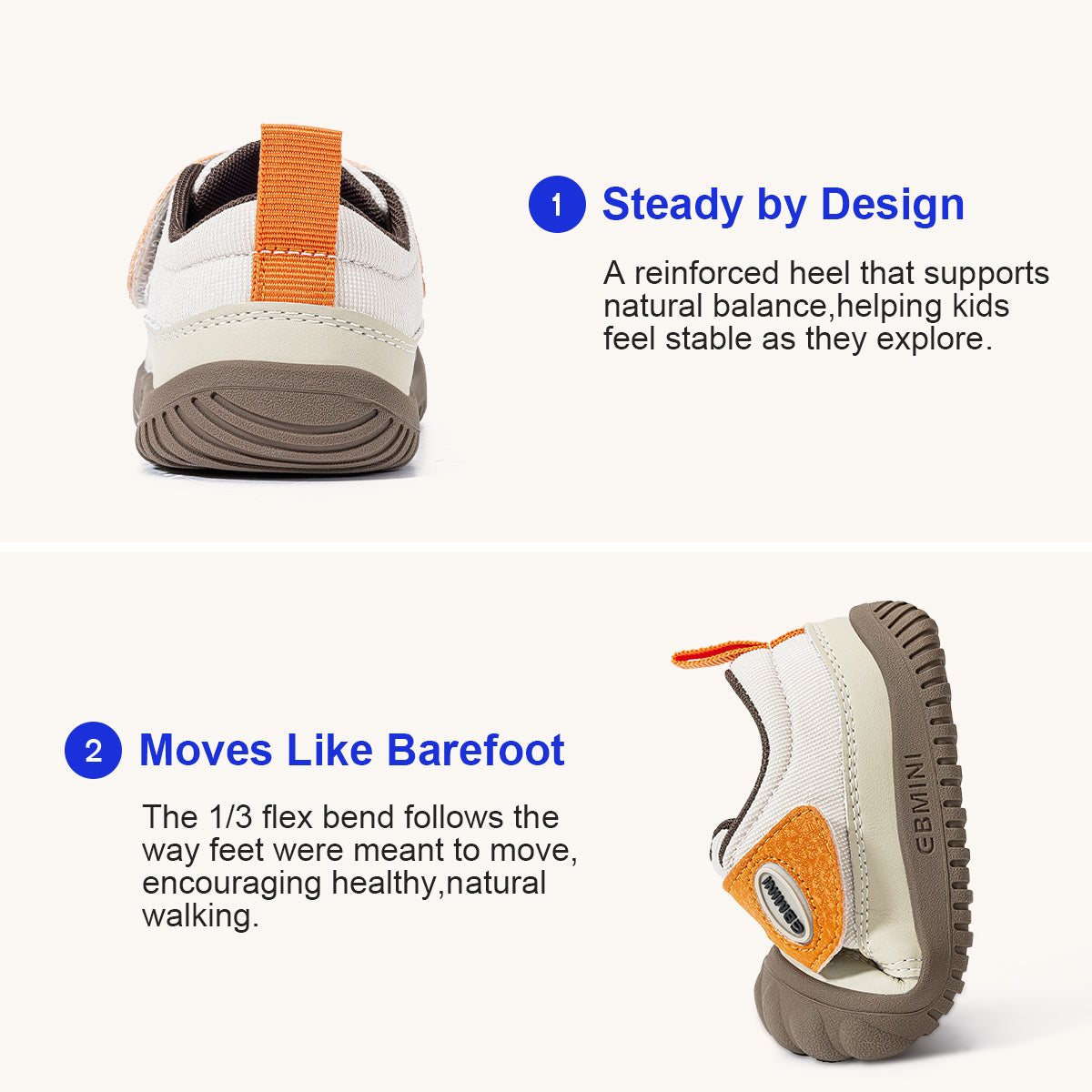 EBMINI VIOLET canvas toddler sneaker heel detail