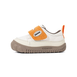 EBMINI VIOLET canvas toddler walking shoes shown on foot