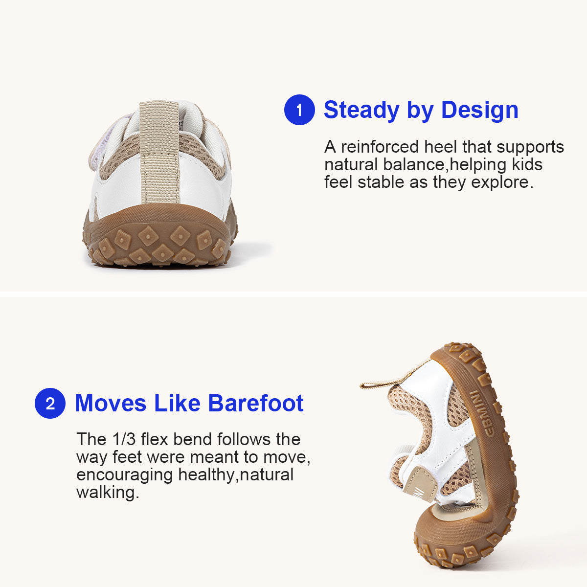 EBMINI VISTA toddler sneaker rubber outsole detail