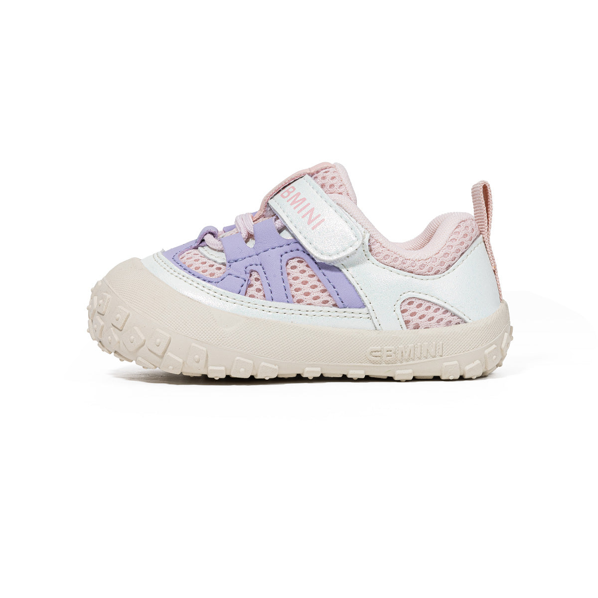 EBMINI VISTA toddler sneaker mesh upper and side profile detail