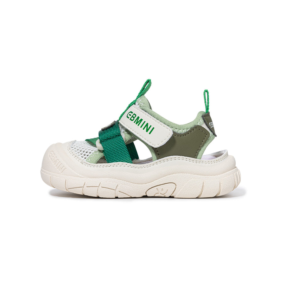 EBMINI VOLT closed-toe toddler sandal with a wide toe box