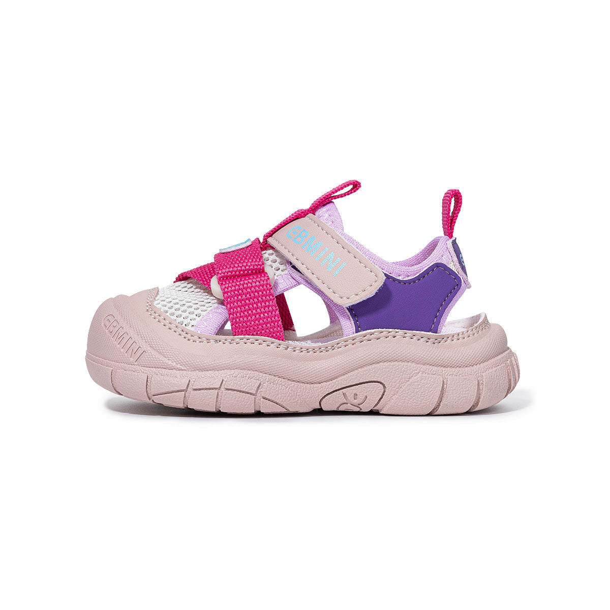 EBMINI VOLT closed-toe toddler sandals in a sporty colorblock design