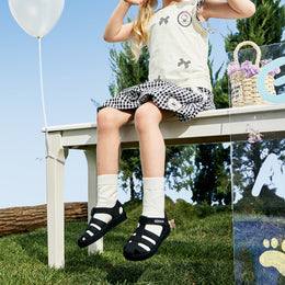EBMINI WADE toddler water sandals with an adjustable hook-and-loop strap