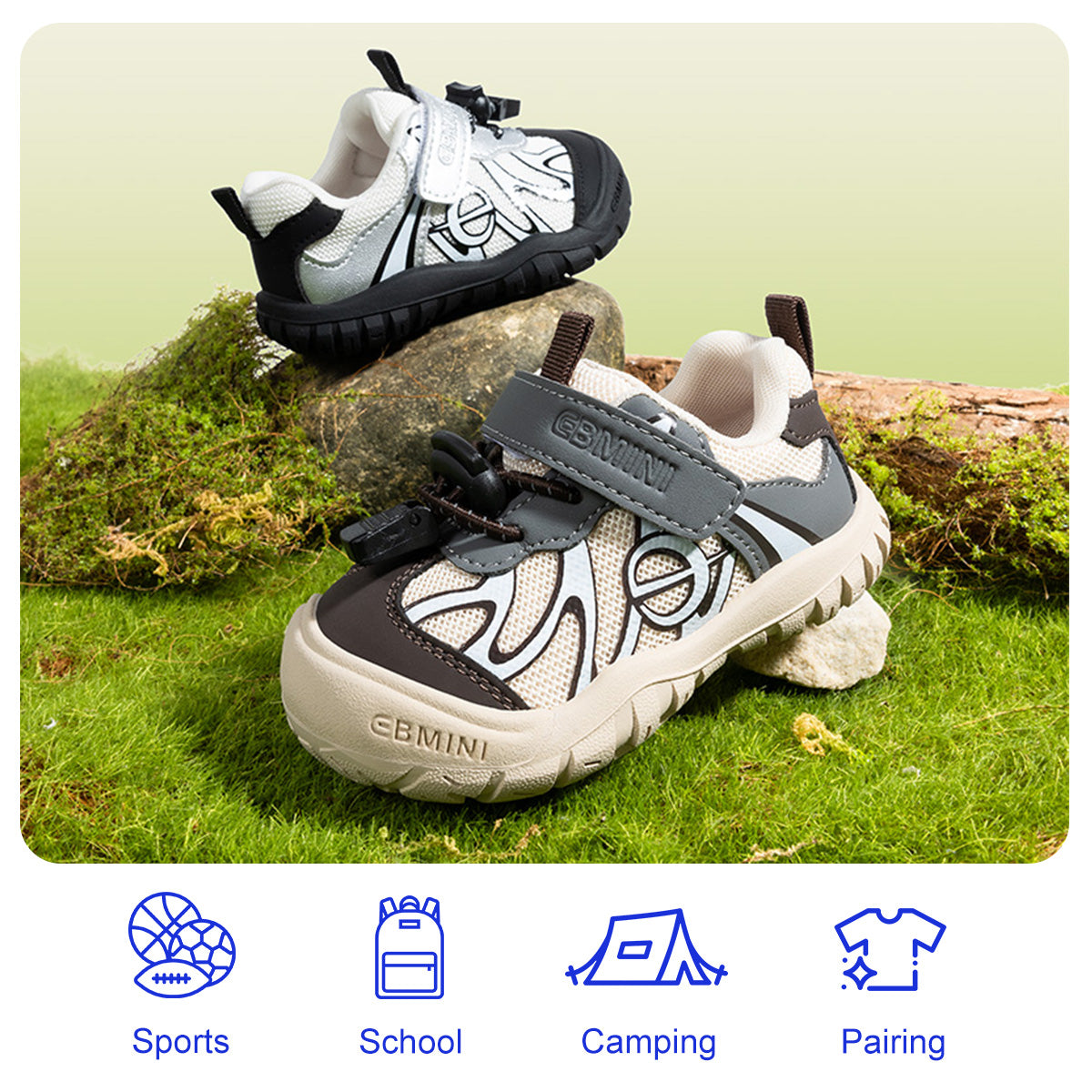 EBMINI WAKE lightweight outdoor toddler sneakers