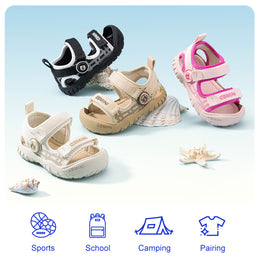 EBMINI WAVE breathable mesh toddler sandals for everyday summer wear