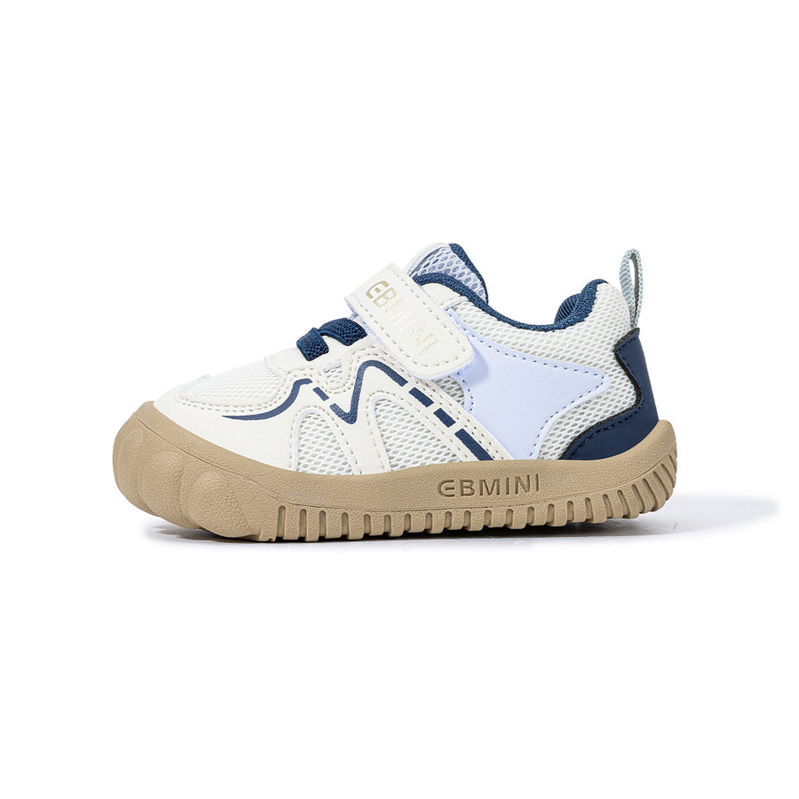 EBMINI WAVEY colorblock toddler sneakers shown from the side
