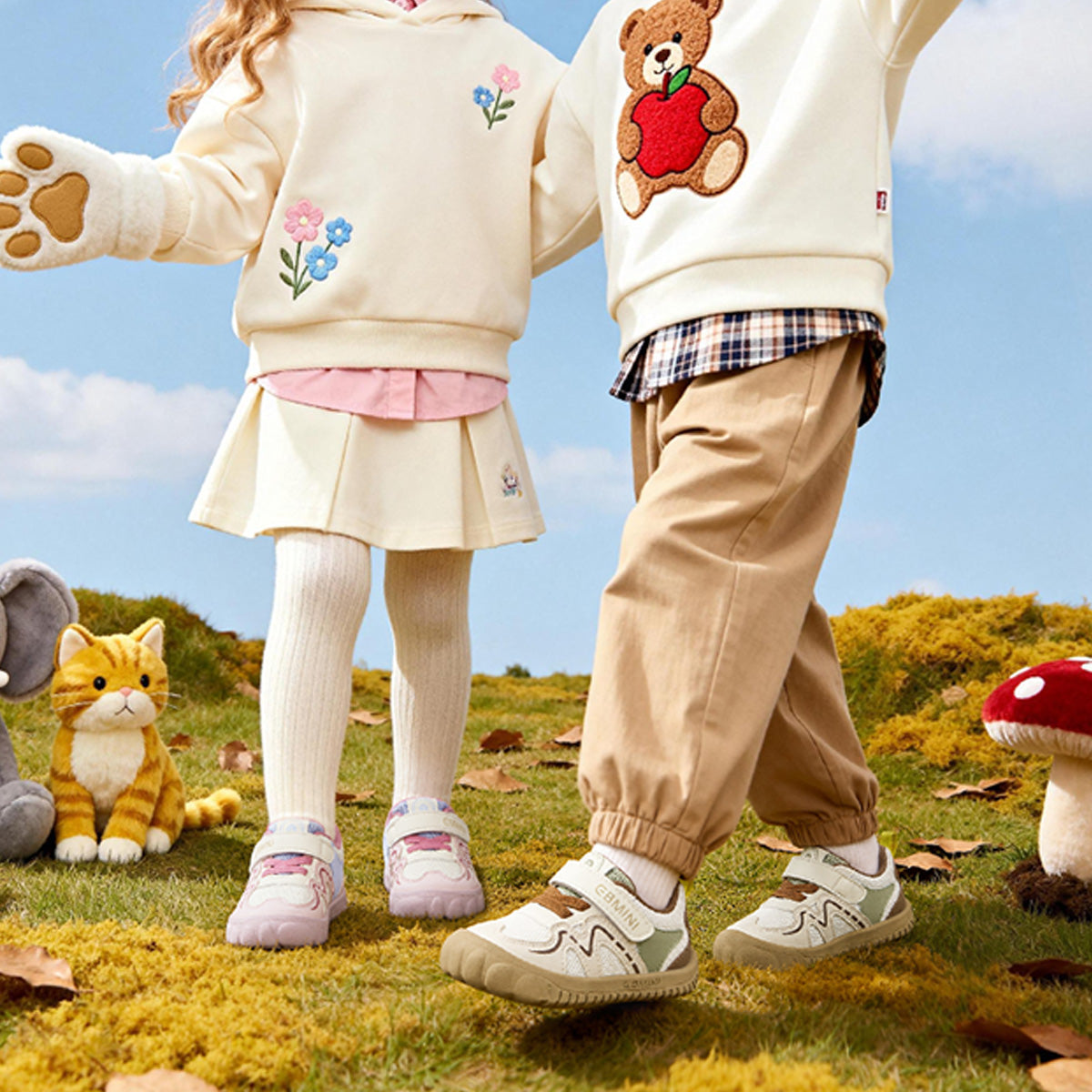 EBMINI WAVEY toddler sneakers with sporty wave overlays