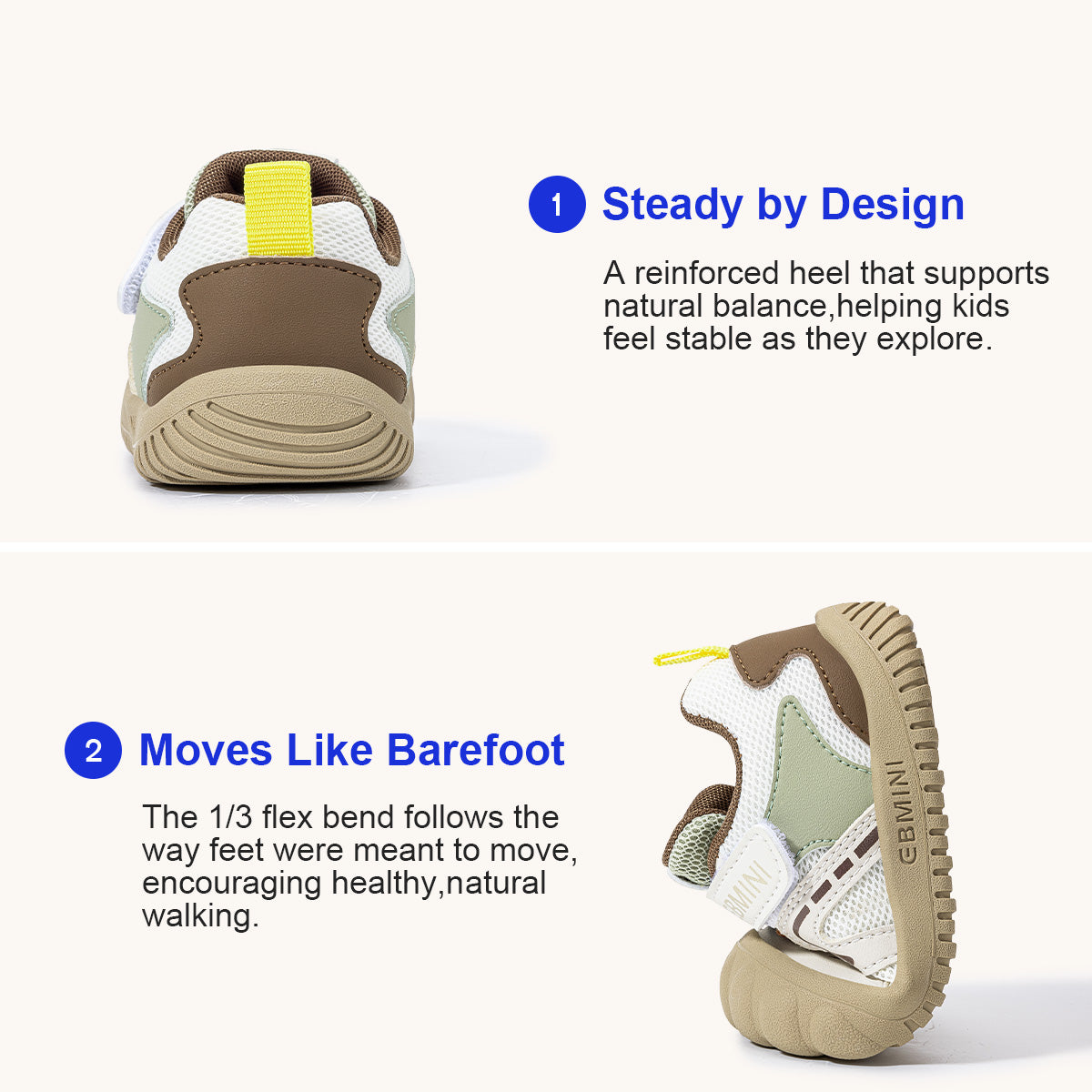 EBMINI WAVEY rubber outsole sidewall detail