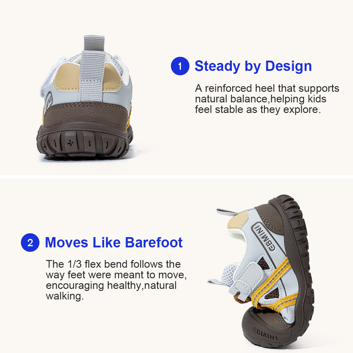 EBMINI WEAVE trail toddler sneakers for outdoor play
