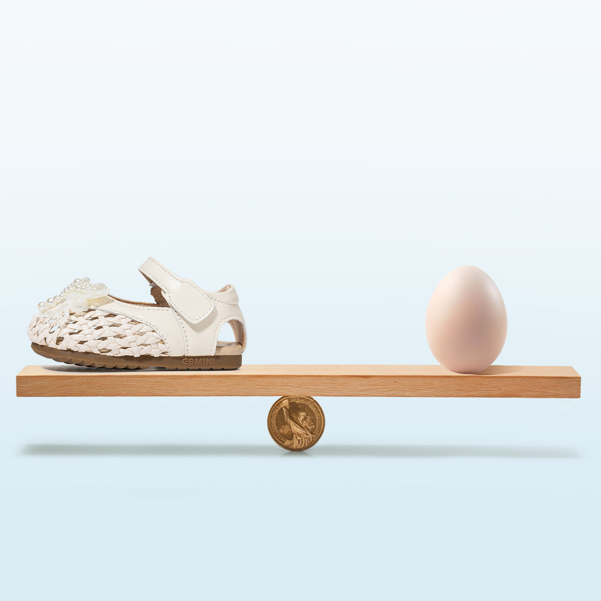 EBMINI WOVEN closed-toe toddler Mary Jane shoes shown in motion