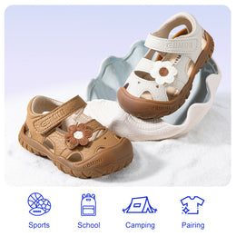 EBMINI WREN girls toddler sandals with floral detailing