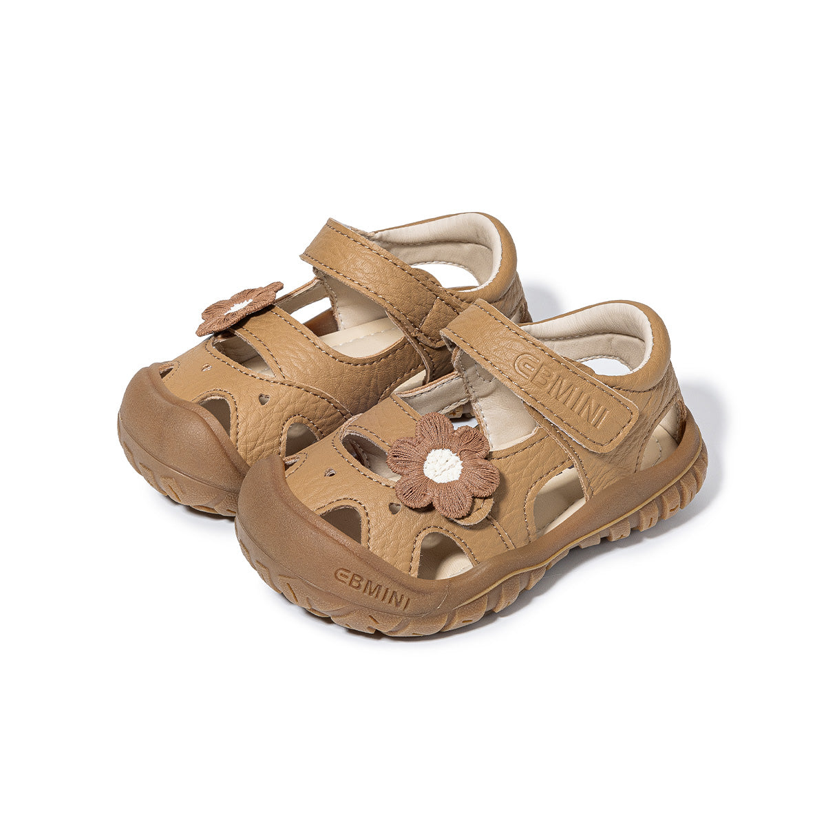 EBMINI WREN closed-toe toddler sandals with an enclosed front