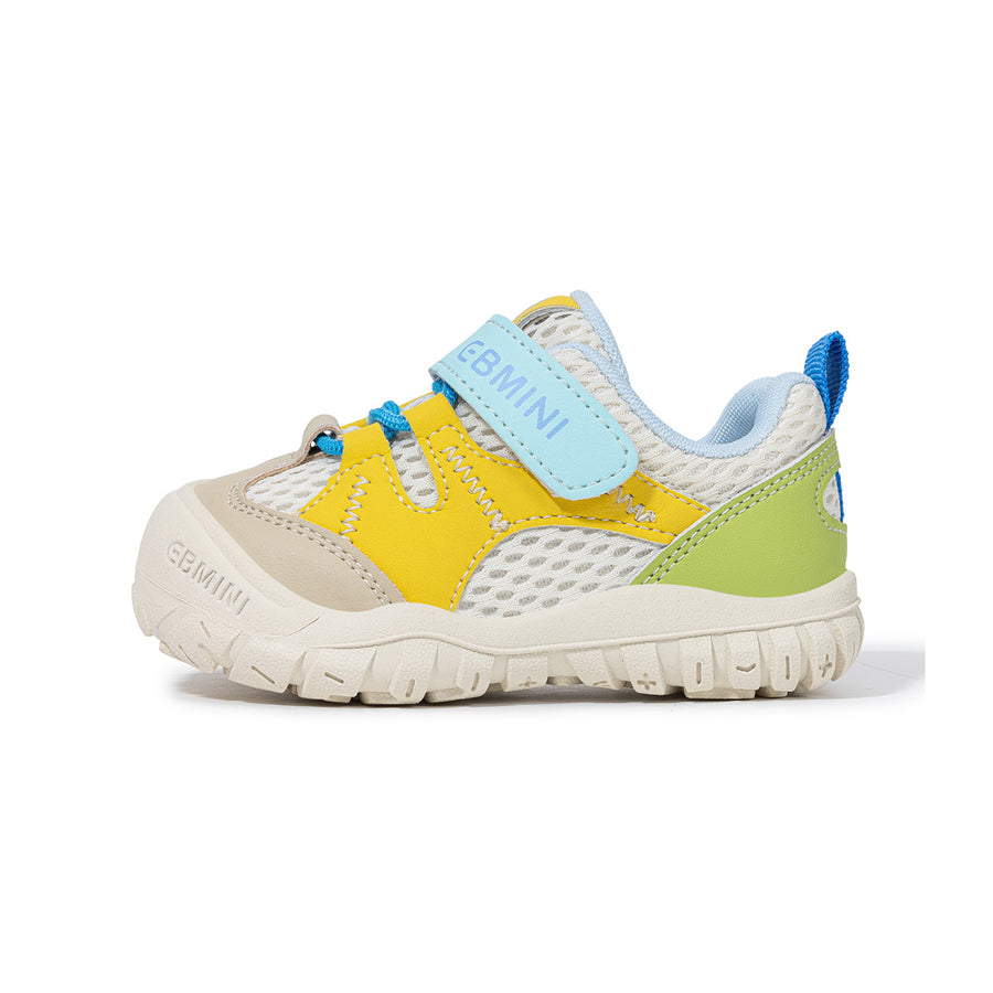 EBMINI ZEAL wide-fit toddler sneakers shown from the front