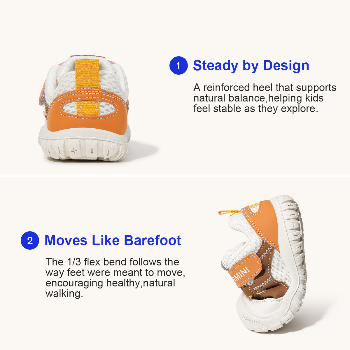 EBMINI ZEAL yellow colorblock mesh toddler sneakers