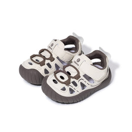 EBMINI ZEST wide-fit closed-toe toddler sandals with neon detailing